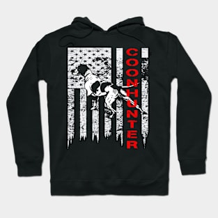 Distressed USA Flag Shirt for Coon Hunters Hoodie